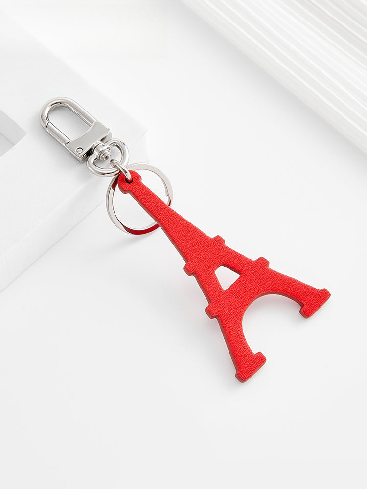 Paris Tower Bag Charm – Silicone Keychain with Clip