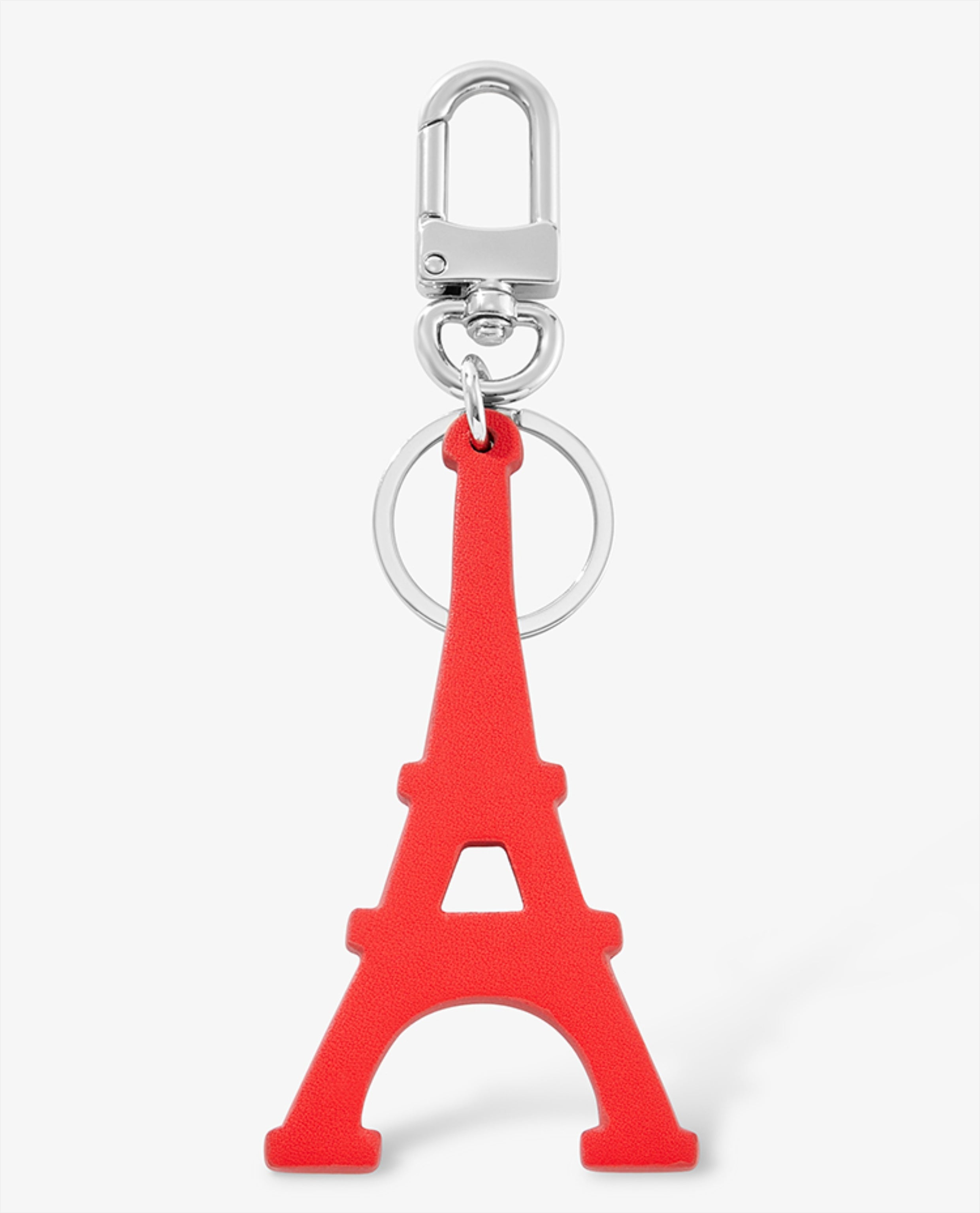 Paris Tower Bag Charm – Silicone Keychain with Clip