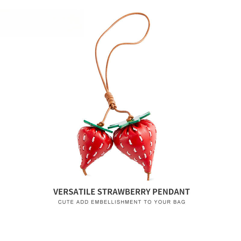 Leather Flower Bag Charm – Handcrafted Petal Tassel